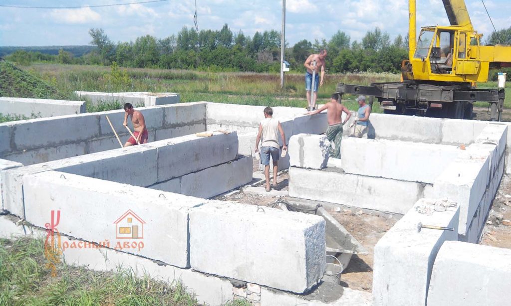 фундамент из блоков фбс
